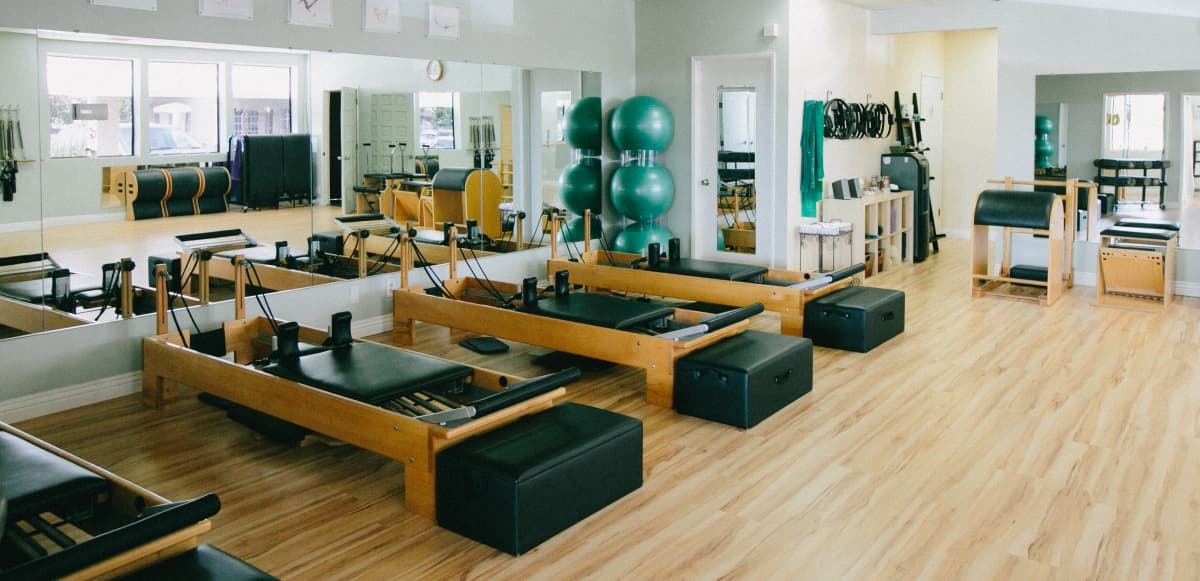The reformer studio at Camarillo Pilates.