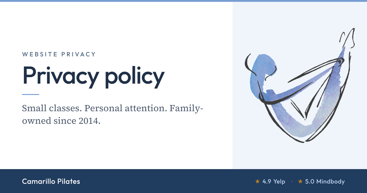 Privacy policy · Camarillo Pilates